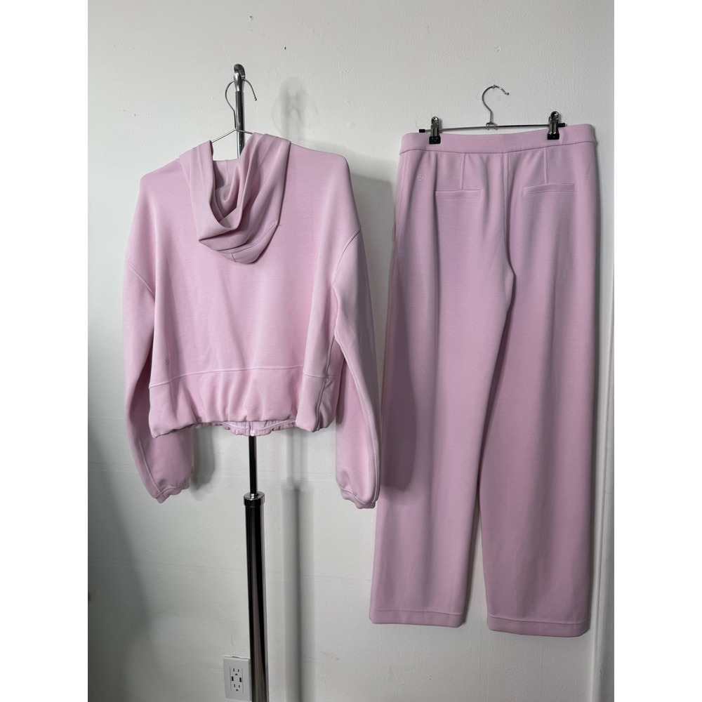 Lululemon 2 Piece Set Softstreme Pintuck Mid-Rise Pant & Full Zip Hoodie - Picture 5 of 7